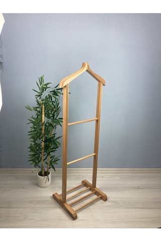 Ahşap Tekli Dilsiz Uşak Ham Cilalı Basic Ceviz