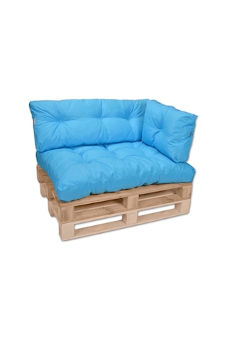 Dekosoy Dış Ve Iç Mekan Palet Minderi Takımı - Turkuaz 3 Lü