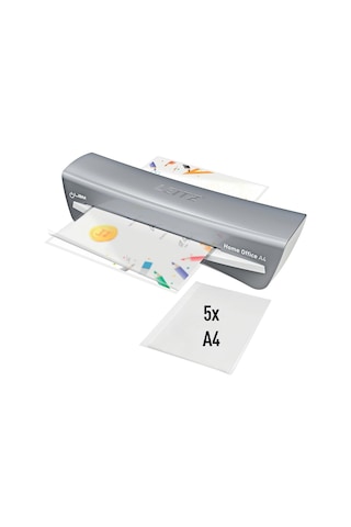 Leitz A4 Laminasyon Cihazı, 80 İla 125 Mikron Laminasyon Folyoları İçin, Laminasyon Kılıfları Dahil, Başlangıç