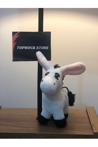 Sevimli Eşek Peluş Oyuncak Hediyelik Oyuncak Anahtarlık Uyku Arkadaşı 12 Cm Ekru