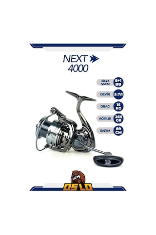 Oslo Next 4000 Spin Olta Makinası