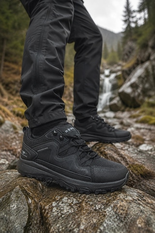 In Step Trekon Siyah Outdoor Ayakkabı Suya Dayanıklı Su İtici Trekking Yürüyüş Ayakkabısı