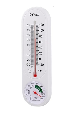 Powermaster Pm-24665 Analog Sıcaklık Nem Ölçer Termometre Duvar Tipi