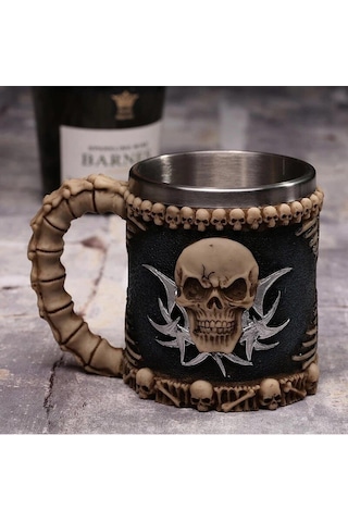 Karayip Korsanları Kuru Kafa İskelet Tasarım Kupa Bardak