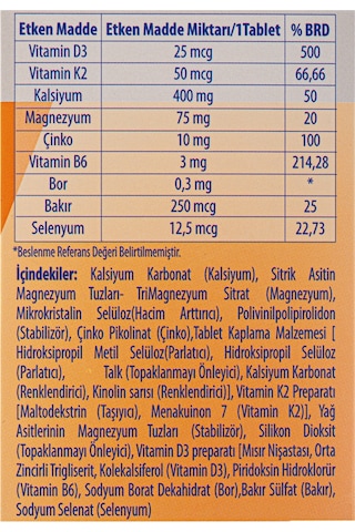 Phytodef D3 + K2 + Calcium + Magnesium Citrate 30 Tablet