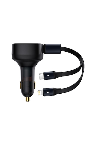 Baseus 2in1 Makaralı 30W Hızlı Şarj Type-C + Lightning iPhone Ara