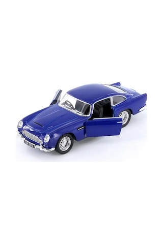 Lacivert Aston Martin Db5 1:38 Ölçek Metal Çek Bırak Model Araba - Açılabilir Kapılar 13 Cm