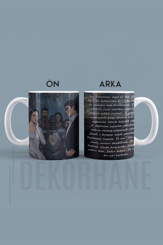 Şövalye Ve Prenses, Kalp Muhafızı, Dark Knight, Fantasy Hikaye Kupa Bardak Gri