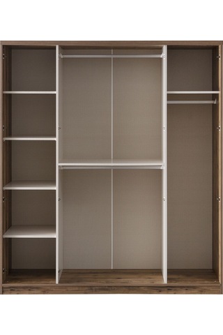 Megan Oda Takımı - 4 Kapaklı Dolap, Çalışma Masası, Şifonyer, Kitaplık, Komodin Çok Renkli