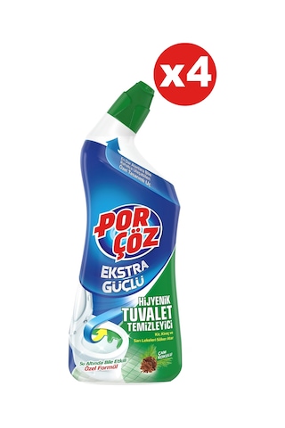 Porçöz Hijyenik Tuvalet Temizleyici Jel 4 x 750 ML
