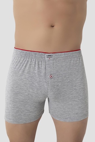 Arma Yıldız Erkek Renkli Düğmeli Boxer 3'lü Paket %100 Pamuklu Penye Çok Renkli