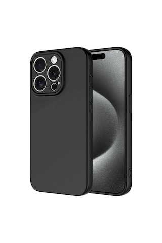 Apple Uyumlu iPhone 15 Pro Kılıf Lansman İçi Kadife Kamera Korumalı Mara Silikon Kılıf-lacivert