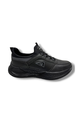 Acropol 137-26 Cilt Deri Slip On Anatomik Sneaker 36-40 Siyah