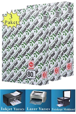 Copierbond Fotokopi Kağıdı A4 80 Gr 500 Lü 3 Paket