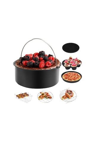 Ulzyvf Set Qt Pişirme Op101 Ninja İçin Hava Gümüş Gereçleri Fritöz Foodi Aksesuarları 7 5&6.5&8 Hr Gümüş