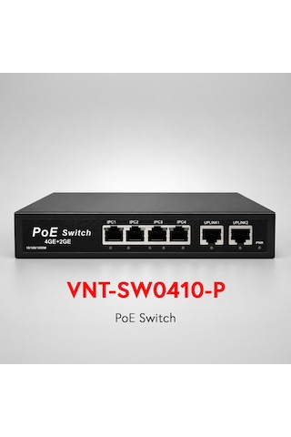 Vnt- Sw0410-p 4 Port Poe Gıga 2gıga Uplınk Poe Swıtch 60w