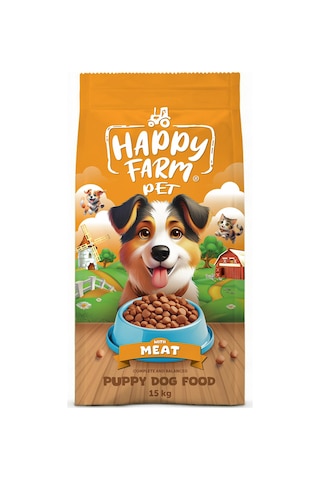 Happy Farm Yavru Köpek Maması Puppy Kuzu Etli 15 Kg