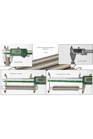 Tel Çapi 1,50Mm Dis Çap 15 Mm Boy 130Mm Çekme Yayi 490872003