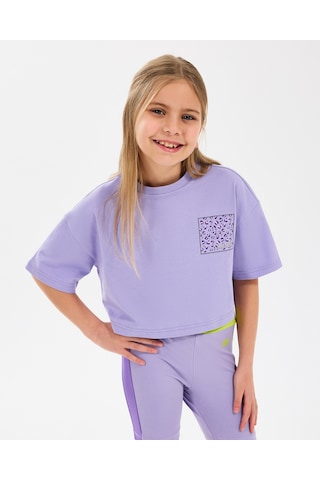 Skechers G Graphıc Tee Crop T-shirt Büyük Kız Çocuk Mor Tshirt Sk2510017-505 Mor