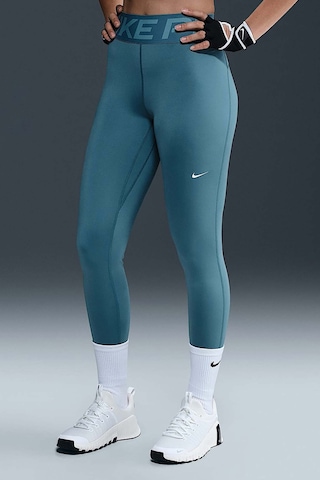 Nike Pro Sculpt Dri Fit High Rise Full Length Leggings Kadın Yüksek Bel Antrenman Tayt Açık Mavi Mavi