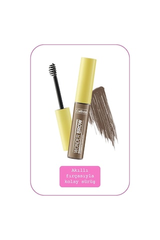 Callista Wonder Brow Eyebrow Mascara Kaş Maskarası - 01 Light Brown - Açık Kahverengi