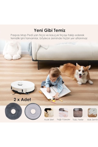 Xiaomi S20+ Plus Robot Süpürge Mop Pedi / Bezi 2 Adet