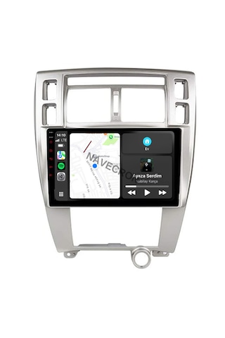 Hyundaı Tucson 2005-13 10" Gri Uyumlu Androıd Multimedya Gerçek 2/32 Kablosuz Carplay Geri Görüş Kameralı 10"