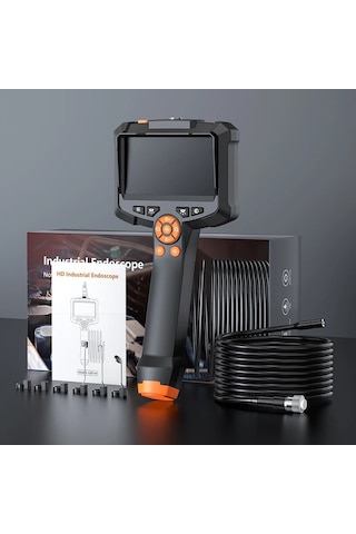 Jl Endüstriyel Endoskop Kamera 4.3 İnç Ips Ekran Ip67 Su