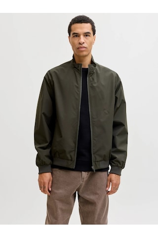 Jack & Jones Jack&jones Jjecharge Stand Collar Erkek Bomber Ceket 12288895 Yeşil