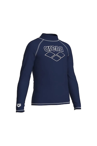 Arena 006296710 Rash Vest L/s Graphic Erkek Çocuk Yüzücü Tişörtü Lacivert