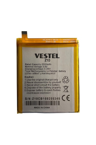 Vestel Uyumlu Venüs Z10 Pil Batarya ve Tamir Seti Vs-Bat-3050
