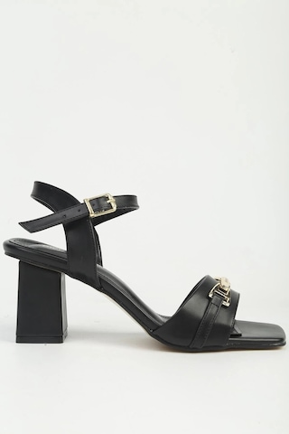 Pierre Cardin Siyah Kadın Topuklu Sandalet Pc-55769 Z