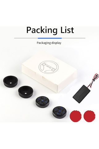 Springsun Kablosuz Direksiyon Kontrol Düğmesi - Çok Fonksiyonlu Araç Dvd Ve Navigasyon Kumandası 110 Karakter