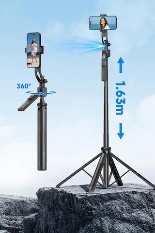 Torima C17 Telefon Tutucu Çok Amaçlı 1.6m Tripod Kamera Tripod