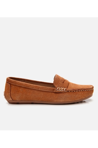 Hotiç Kadın Süet Deri Taba Günlük Loafer 01ayh306650a370 Taba