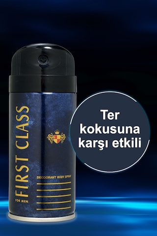 First Class Erkek Sprey Deodorant 3 x 150 ML
