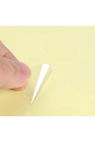 1000 Adet 3 CM Şeffaf Etiket Kutu Kapatma Ağız Kapatma Sticker