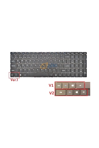 İ-life Zed Air Cx3, Cx5, Cx7 Notebook Klavyesi, Laptop Tuş Takımı Siyah Tr / Ver.1