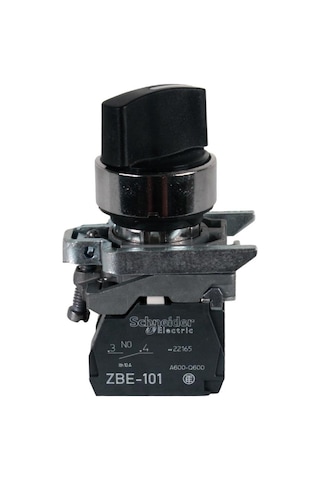 Schneider 2NA 1-0-2 Kalıcı Siyah Mandal Buton - XB4BD33