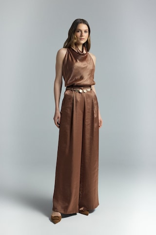 Sateen Aura Pantolon - Kahve-137307
