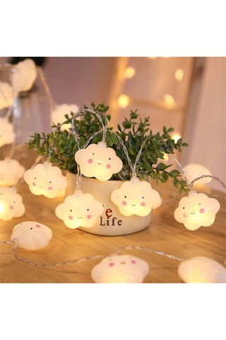 20led Bulut/yıldız Işığı Dize, Noel Doğum Günü Partisi İçin 10ft 1 Adet