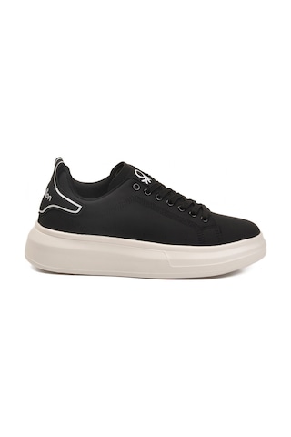 United Colors Of Benetton Siyah Beyaz Bağcıklı Erkek Sneaker Bnı-12081 M SİYAH-BEYAZ