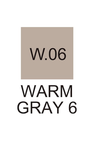Zig Kurecolor Kc-3000 Twin Marker - Warm Gray 6 - W06