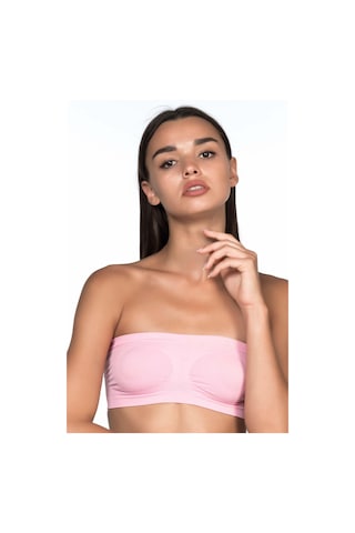 Pembe Mı Emay 4002 Soft Straplez Büstiyer Pembe