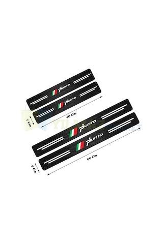 Fiat Punto Karbon Kapı Eşiği Koruma Oto Sticker Etiket 4 Parça