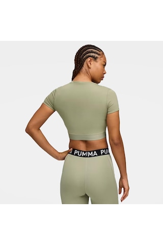 Puma Strong Tee - Short Yeşil Kadın Crop T-shirt 52680582 Yeşil