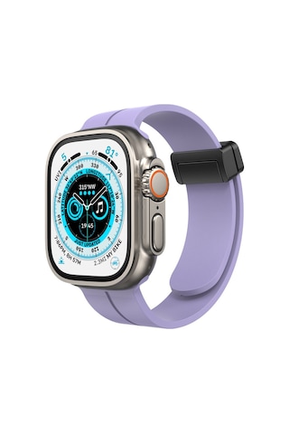 Apple Watch 42mm Uyumlu Kr412 Elegance Stylısh Kordon - Lila