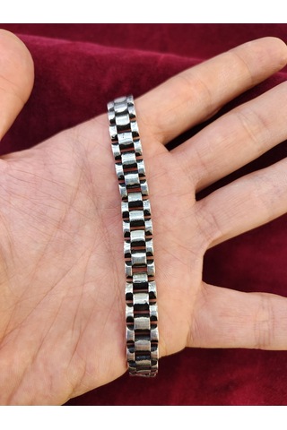 Modagümüşevi 925 Ayar Gümüş Erkek Bileklik