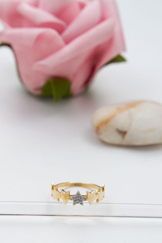 14 Ayar Altın Eklem Yüzük Kadın Yüzük Lkyzk1535