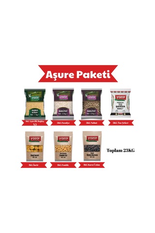 Yazar Karma Aşure Paketi 23 Kg